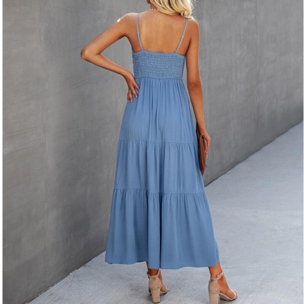 Dokuriti Women’s Solid Maxi Dress - Picture 12 of 13